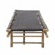 BLOOMINGVILLE Vida daybed, foldbar - natur bambus og sort polyester (190x70)