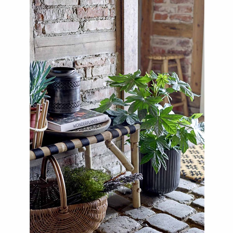 BLOOMINGVILLE Vida daybed, foldbar - natur bambus og sort polyester (190x70)