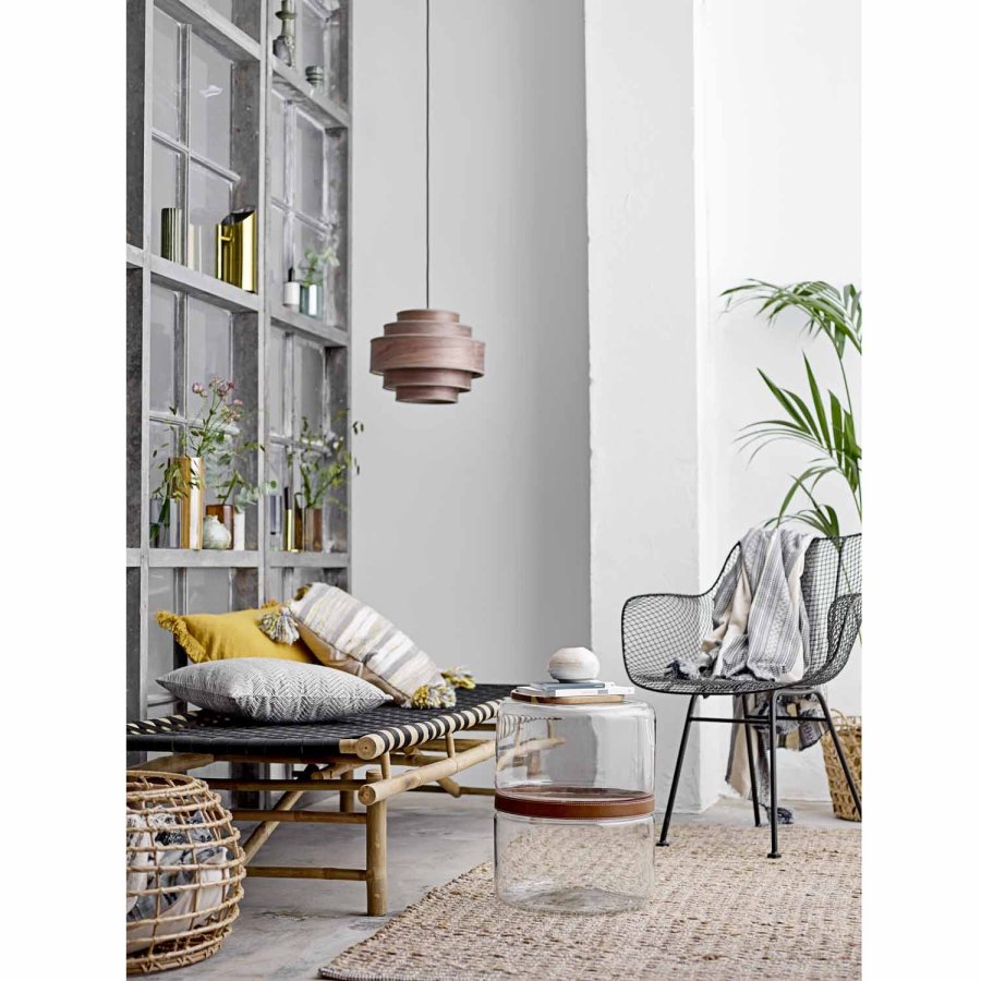 BLOOMINGVILLE Vida daybed, foldbar - natur bambus og sort polyester (190x70)