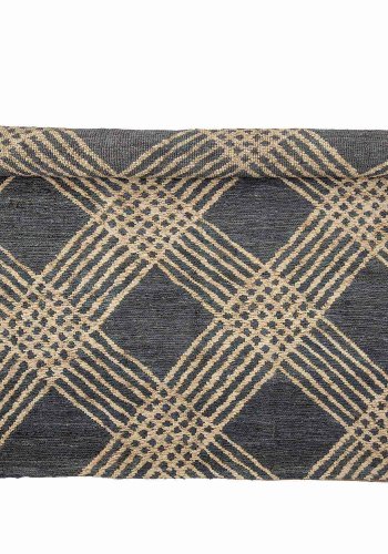 BLOOMINGVILLE Cat gulvtppe, rektangulr - sort/natur jute (245x150)