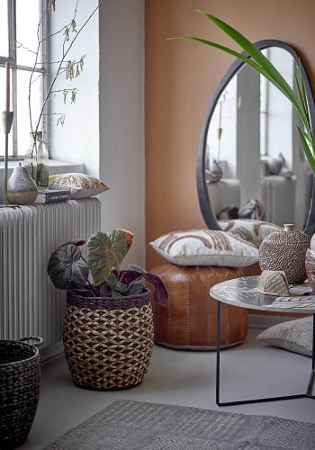 CREATIVE COLLECTION Lac sofabord - natur/sort mangotr og sort jern (80)