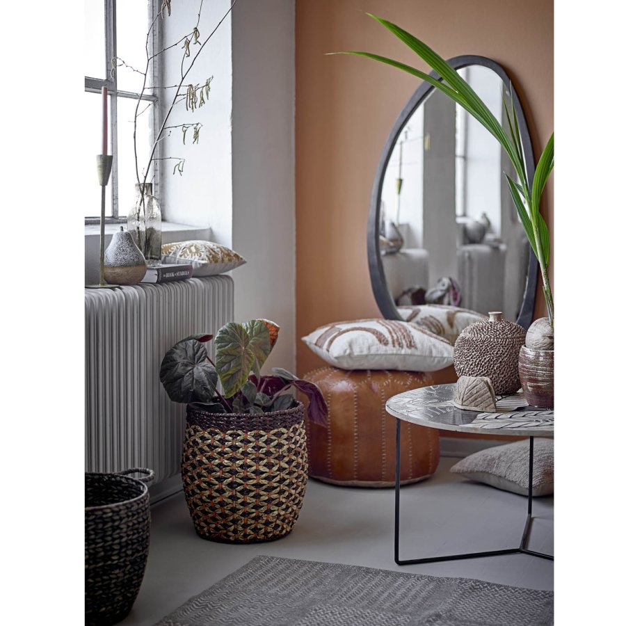 CREATIVE COLLECTION Lac sofabord - natur/sort mangotr og sort jern (80)