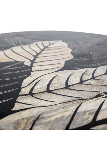 CREATIVE COLLECTION Lac sofabord - natur/sort mangotr og sort jern (80)