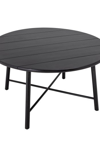CREATIVE COLLECTION Lope spisebord, rund - sort akacietr (140)
