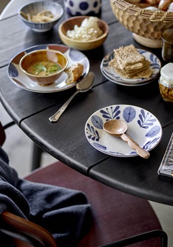 CREATIVE COLLECTION Lope spisebord, rund - sort akacietr (140)