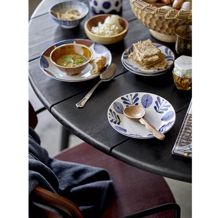 CREATIVE COLLECTION Lope spisebord, rund - sort akacietr (140)