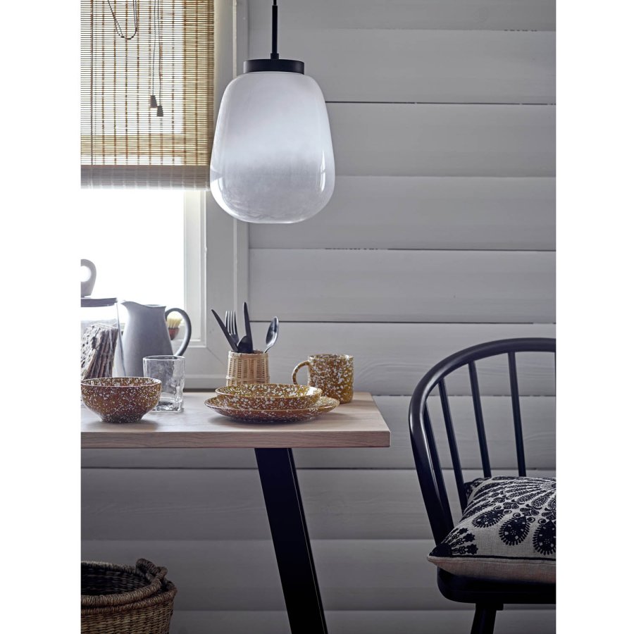 BLOOMINGVILLE Ece pendel loftslampe, rund - hvidt glas ( 25)