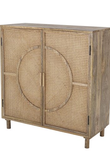 BLOOMINGVILLE Pablo skab, m. 2 lger - natur mangotr og sukkerrr (95x100)