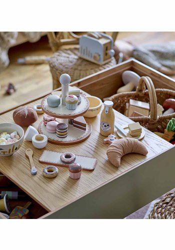 BLOOMINGVILLE MINI Charli juniorseng - brun MDF/fyrretr (204x94)