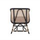 BLOOMINGVILLE Loue loungestol, m. armln og hynde - sort/natur rattan