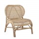 BLOOMINGVILLE Rosen loungestol, u. armln - natur rattan