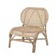 BLOOMINGVILLE Rosen loungestol, u. armln - natur rattan