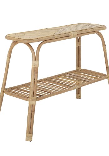 CREATIVE COLLECTION Thenna konsolbord, m. hylde - natur rattan (111x45)