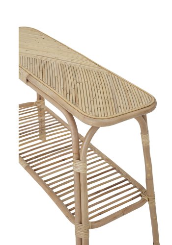 CREATIVE COLLECTION Thenna konsolbord, m. hylde - natur rattan (111x45)