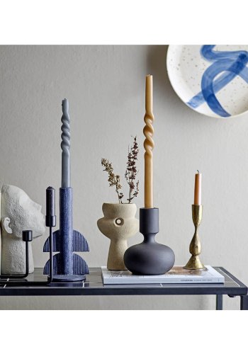 BLOOMINGVILLE June konsolbord, m. hylde, rektangulr - sort sten/keramik/jern (110x35)