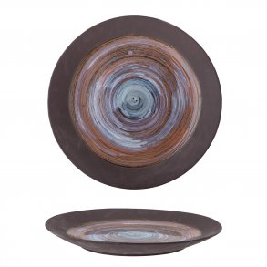 CREATIVE COLLECTION Maes dekorationsbakke - bl og brun stentj