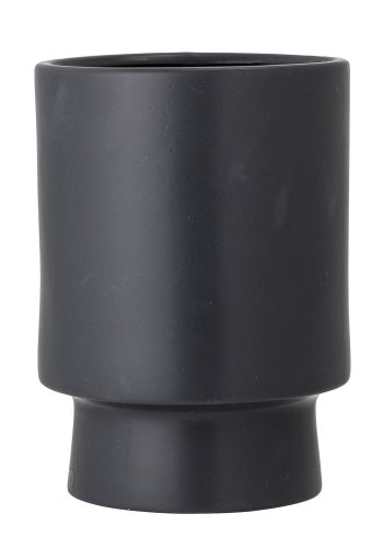 BLOOMINGVILLE Mac urtepotteskjuler, rund - sort stentj ( 24,5)