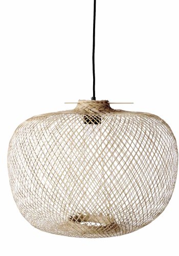 BLOOMINGVILLE Rodi pendel loftslampe, rund - natur bambus ( 42)