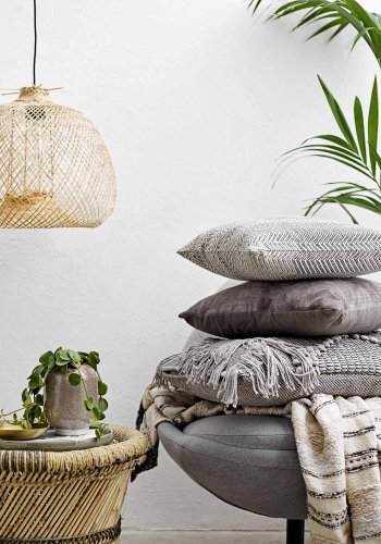 BLOOMINGVILLE Rodi pendel loftslampe, rund - natur bambus ( 42)