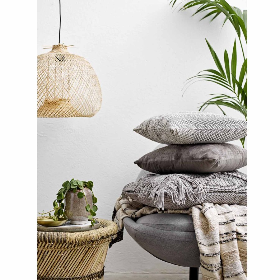 BLOOMINGVILLE Rodi pendel loftslampe, rund - natur bambus ( 42)