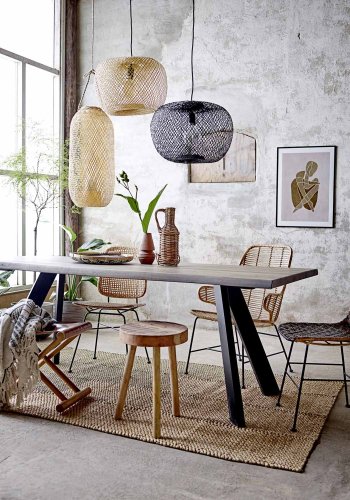 BLOOMINGVILLE Evert pendel loftslampe, cylinder - natur bambus ( 25)