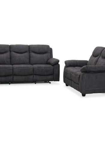 Boston recliner 3 personers Biograf sofa, gr stof
