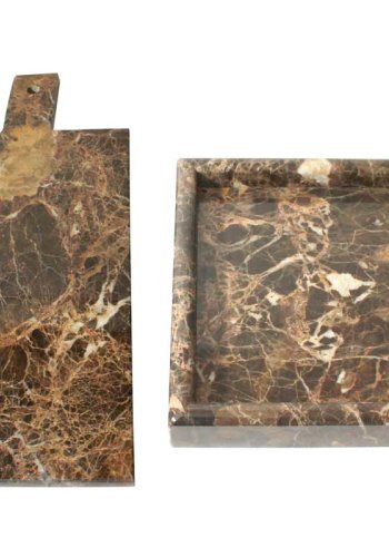 Skrebrt - brun marmor