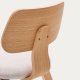 KAVE HOME Gena spisebordsstol - beige chenille stof og natur egefinér