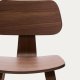 KAVE HOME Gena spisebordsstol - brun valnddefinér