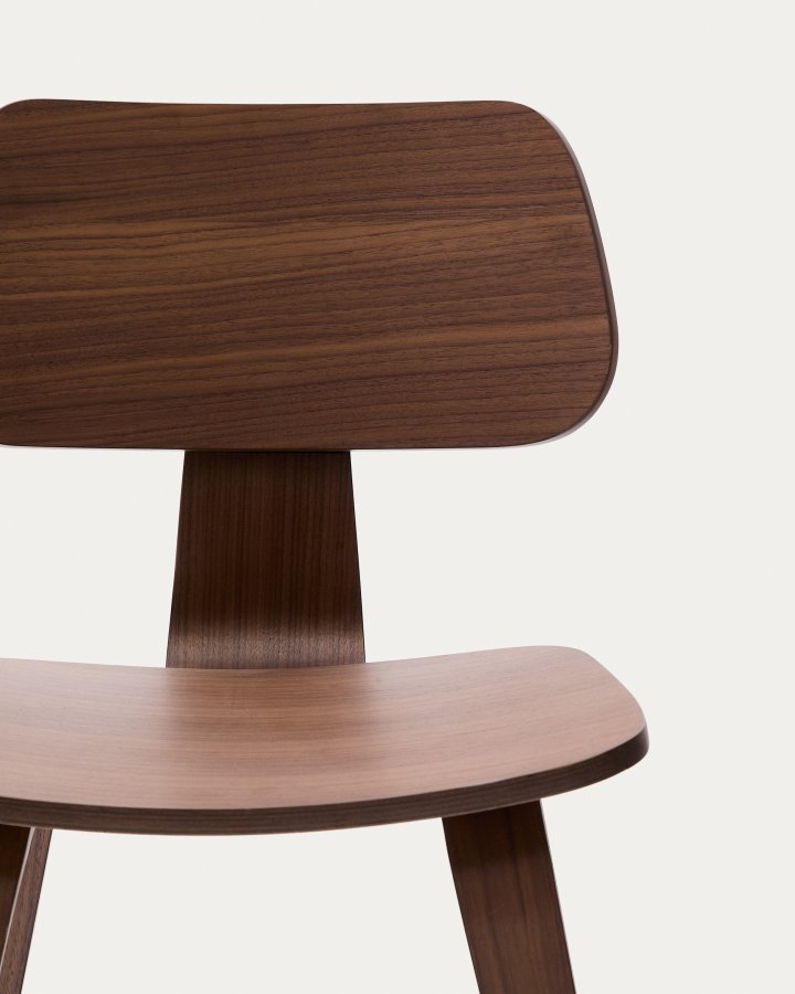 KAVE HOME Gena spisebordsstol - brun valnddefinér