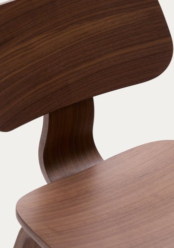 KAVE HOME Gena spisebordsstol - brun valnddefinér