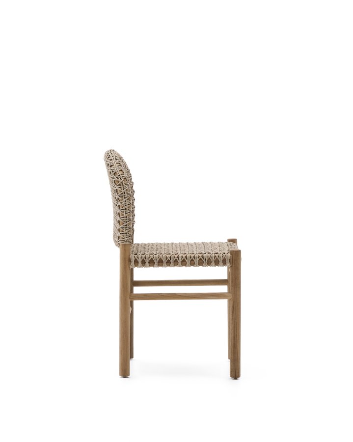 KAVE HOME Tavira udendrs stol i massiv teaktr