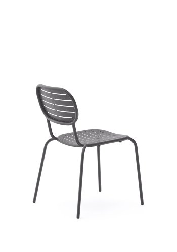 KAVE HOME Brai havestol, stabelbar - mrkegr galvaniseret stl