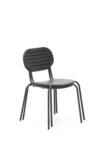 KAVE HOME Brai havestol, stabelbar - mrkegr galvaniseret stl