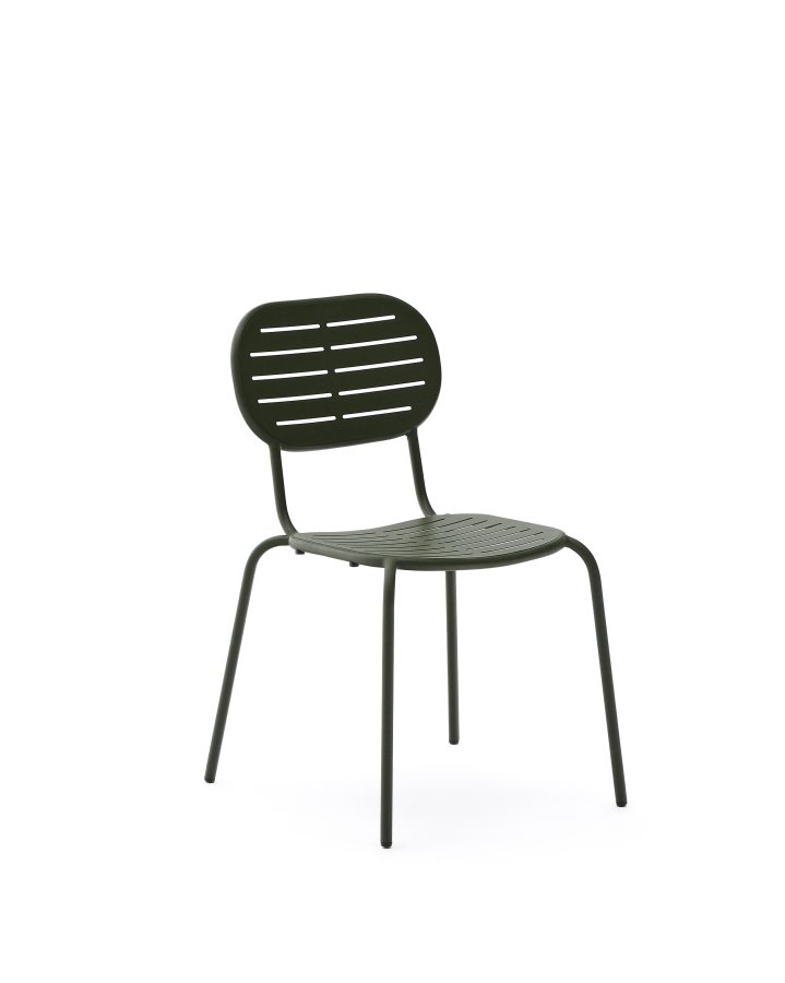 KAVE HOME Brai havestol, stabelbar - grn galvaniseret stl