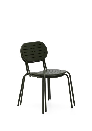 KAVE HOME Brai havestol, stabelbar - grn galvaniseret stl