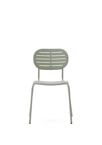 KAVE HOME Brai havestol, stabelbar - turkis galvaniseret stl