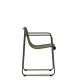 KAVE HOME Maurina stol i grn galvaniseret stl og grn tovsnor