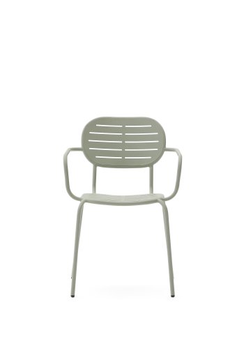 KAVE HOME Brai havestol, m. armln, stabelbar - turkis galvaniseret stl