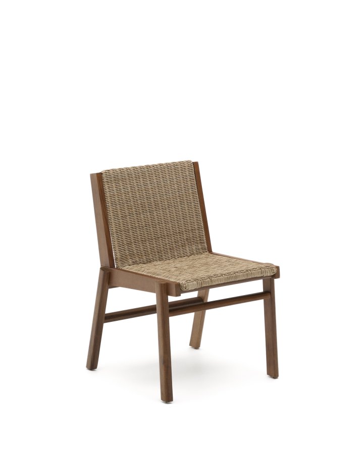 KAVE HOME Itani stol i FSC 100% massivt akacietr og syntetisk rattan