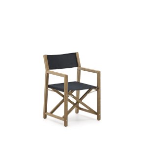 KAVE HOME Vilara sort udendrs klapstol lavet af FSC 100% massivt akacietr