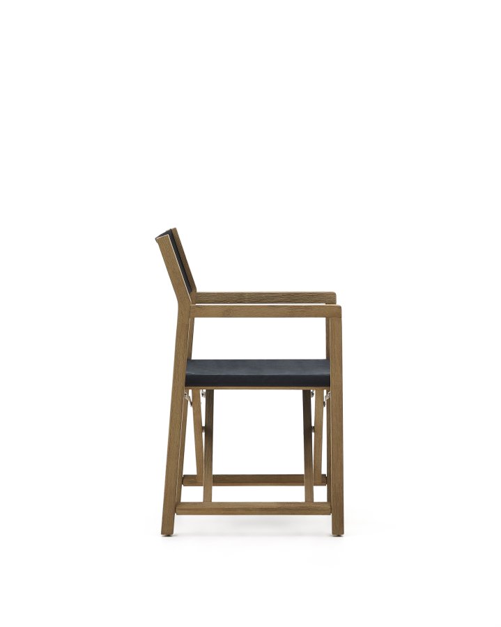 KAVE HOME Vilara sort udendrs klapstol lavet af FSC 100% massivt akacietr