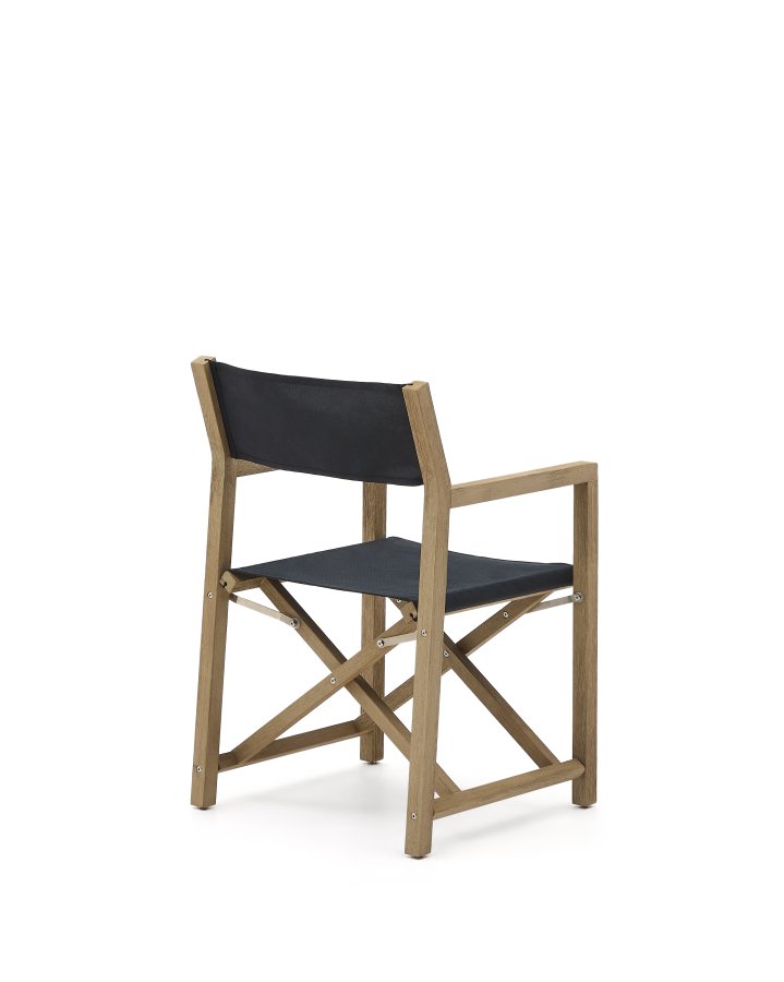 KAVE HOME Vilara sort udendrs klapstol lavet af FSC 100% massivt akacietr