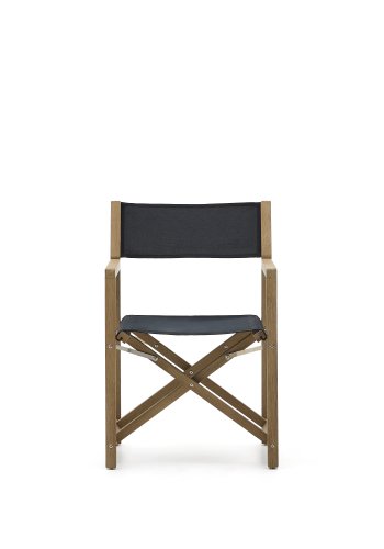 KAVE HOME Vilara sort udendrs klapstol lavet af FSC 100% massivt akacietr