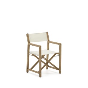 KAVE HOME Vilara hvid udendrs klapstol lavet af FSC 100% massivt akacietr