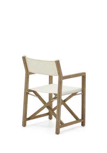 KAVE HOME Vilara hvid udendrs klapstol lavet af FSC 100% massivt akacietr