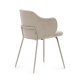 KAVE HOME Yunia spisebordsstol, m. armln - beige stof . med beige stel