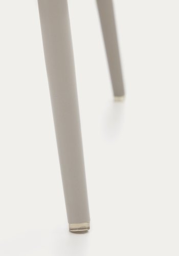 KAVE HOME Yunia spisebordsstol, m. armln - beige fljl og beige stl