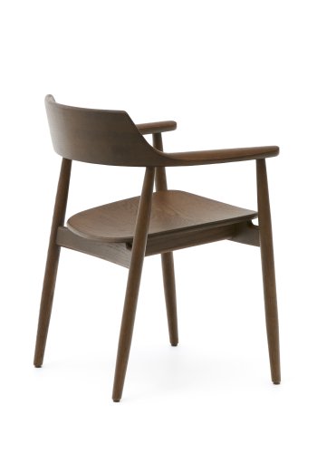 KAVE HOME Fondes stol i massivt egetr med valnddefinish FSC Mix Credit