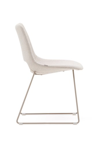 KAVE HOME Zahara stol i beige med stlben i beige finish